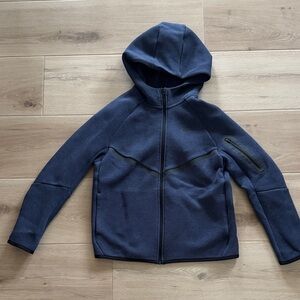Nike Boys Tech Navy Hoodie Full Zip Sweatshirt XL